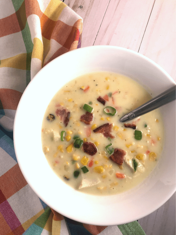 Chicken Corn Chowder on Meal Planning Mommies - delicious soup!