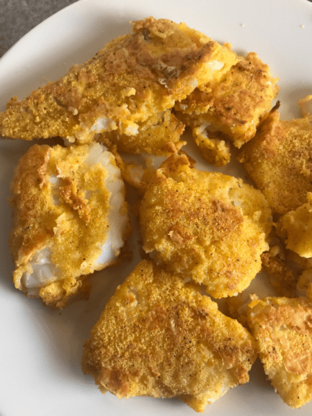 Flaky and soft on the inside with a tasty light crisp on the outside, this cornmeal crusted cod is sure to take you to your happy place. Just 3 WW SP for the cornmeal crusted cod and 6 WW SP if you add the sweet potato on the side.
