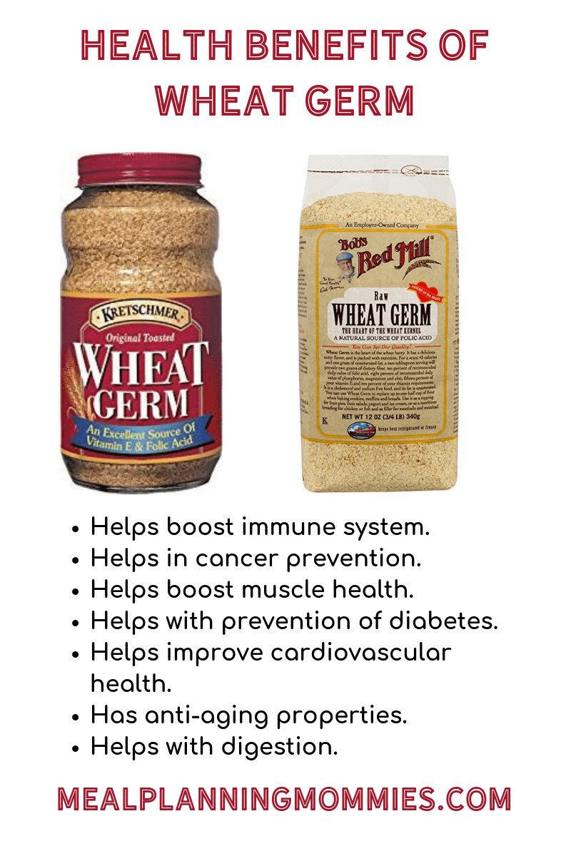 Health benefits of eating wheat germ.