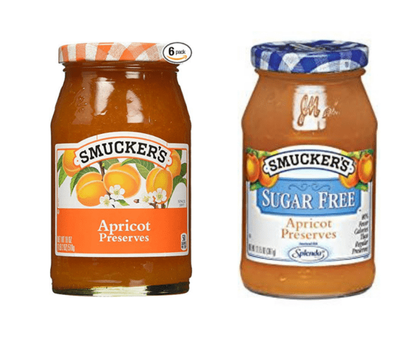 Smuckers apricot preserves makes a great marinade for Hawaiian Shrimp Kabobs