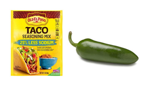 Ingredients to make enchiladas spicier.