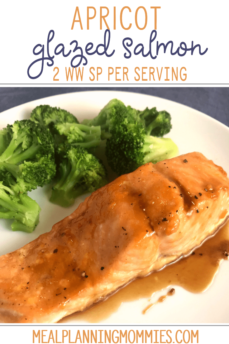 My absolute favorite way to eat salmon. This Apricot glaze is so amazingly delicious - Just 2 WW FreeStyle SmartPoints per serving!