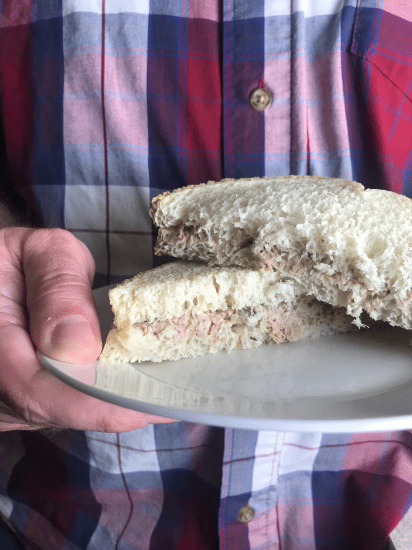 Alisha's tuna salad sandwiches are just 3 WW FreeStyle SmartPoints per sandwich.