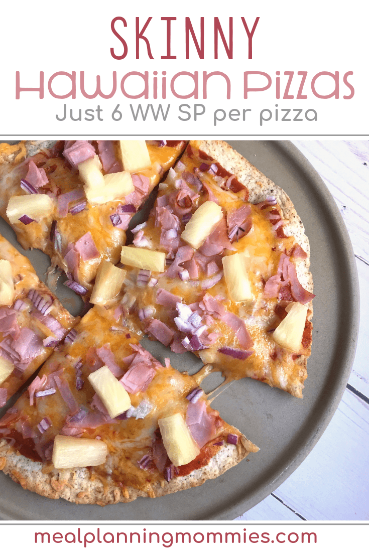 I love these skinny Hawaiian Pizzas from Meal Planning Mommies. So good!